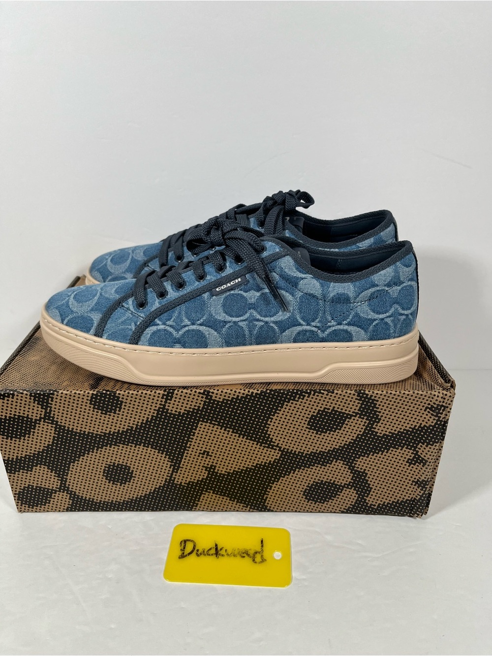 Coach Canvas Sneaker In Signature Denim size 10 NIB